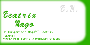 beatrix mago business card